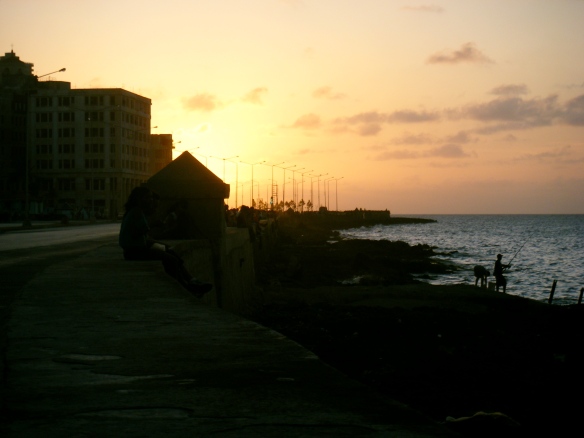 The coastline of Havana